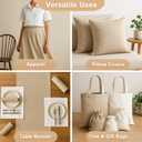 0.5 Yard Natural 55% Linen 45% Rayon Fabric by The Yard, 5.6 oz