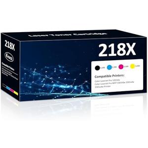 218X Toner Cartridges 3 Pack High Yield 3201dw MFP 3301fdw Toner Compatible for HP 218X 218A Set for HP Color Laserjet Pro 3201dw MFP 3301fdw 3301sdw 3301cdw Printer(Cyan/Yellow/Magenta)