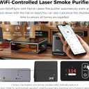 Creality Falcon AP1 Smart Smoke Purifier, 360 Full-circle Purification, 99% Purification Rate, Real-Time PM2.5 Monitoring, WiFi/App Control, 150W IOT-Connected Fume Extractor for Most Laser Engraver
