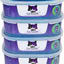 Cat Litter Refills Bags 4 Pack Enhanced Odor Control Litter Refills Compatible with Genie Cat Standard, Plus and XL Pails