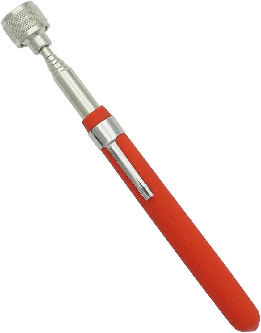 VASTOOLS Telescopic Magnetic Pickup Tool,8LB Magnet Stick, 30" Extendable Magnet with Pocket Clip