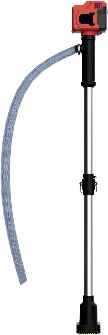 Bomba de transferencia de agua inalmbrica compatible con batera Milwaukee de 18 V (solo herramienta), bomba de utilidad de palo sin escobillas de 720 GPH para piscina, jardn y estanque (Rojo -)