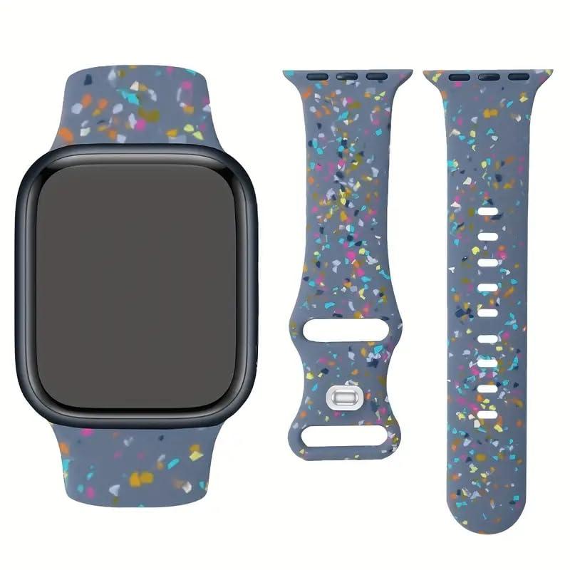 JunXiangRui Sport Band Compatible with Apple Watch Band 38mm 40mm 41mm 42mm 44mm 45mm 49mm for Women Men, made from Recycled Plastic - Soft Breathable Strap for iWatch Series SE 9 8 7 6 5 4 3 2 1 Ultra 1 2 (38mm/40mm/41mm, gray)