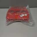 Bottle Caddy for 6 Pack Bottle Can, Portable Beer Bottle Rack Pure Color Foldable Beverage Storage Rack Picnic Beer Handle Basket Plastic Beer Carrier 6 Beer Holder Basket (Red)