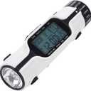 World Time Travel Clock,3 in 1 Flashlight LED Digital World Time Travel Alarm Clock Thermometer Outdoor with Backlight Display