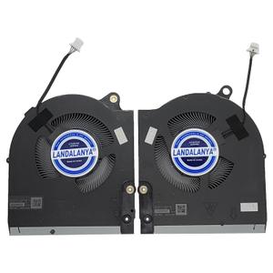 Replacement New Laptop CPU and GPU Cooling Fan for Dell Alienware m15 R7 M15R7 Gaming Laptop 15.6-inch Series EG75071S1-C210-S9A EG75071S1-C200-S9A BN8512S2H-000P BN8510S2H-000P DC12V Fan