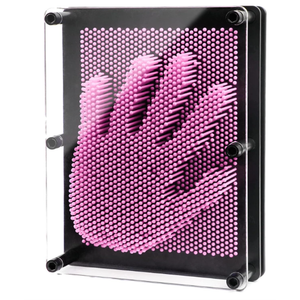 ENJSD 3D Pin Art Sensory Toys for Kids 5-7, Pin Art Board Impression Sensory Toys for Kids with Autism, Autism Gifts for Autistic Children Age 3, 4, 5, 6, 7, 8, 9, 10+ Years Old Boys Girls (Pink)