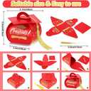 Spakon 30 Pcs Graduation Cap Gift Box Graduation Party Favors Candy Boxes Treat Box with Tassel Table Centerpieces Class of 2026 Grad Decorations(Red, Gold)
