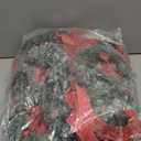 Moucuny 12 Pcs Christmas Small Cabinet Wreaths for Kitchen with Ribbon 8 Inches Mini Christmas Farmhouse Artificial Pine Cone Hanging Wreath for Front Door Window (Red)