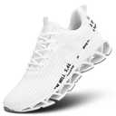 Mens Walking Running Shoes Casual Fashion Tennis Sneakers Blade Comfort Non Slip Work Athletic Sport White 44 EU