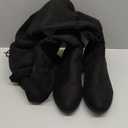 DREAM PAIRS Women's Over The Knee High Low Block Heel Riding Boots Uplace Lei (8, Black)