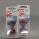 Prym Love Flat Head Pins, 50 Count (Pack of 2), Multicolor