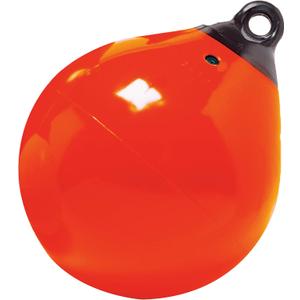 Taylor Made Products Tuff End Buoy, Orange (18")  Flexible, Strong, Marine-Grade Vinyl Buoy for 25-40 Foot Boats  Easy-to-use, Trivalve Inflates with Standard Ball Pump  2020108090
