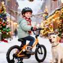vollsch BMX Style 12 14 16 Inch Kids Bike Training Wheels 20'' Bicycle with Kickstand for 2-14 Years Old Toddlers Boys Girls Coaster Brake Multiple Colors
