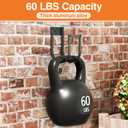 Garden Hose Holder Wall Mount - Metal Water Hose Hanger for Outside, Durable Hook for Garden, Garage, or Yard Storage (Black-Solid Frame)