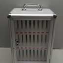 24-Slot Cell Phone Locker - Storage Cabinet for Classroom, Wall Mount Organizer With Key, Aluminum Pocket Chart for Offices, Schools and Factories