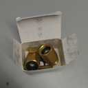 Brass Garden Hose Shut Off Valve Garden Hose Connector, 3/4 Inch, 2 Pack with 4 Hose Washers