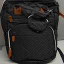 DERJUNSTAR Diaper Bag Backpack, Large Baby Bag with Changing Pad, Thick Padded Back & Straps, Laptop Compartment, Waterproof Travel Backpack with USB Port, Multi-Function for Mom & Dad, Black