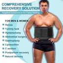 Abdominal Binder Post Surgery Plus Size | Postpartum Belly Band Wrap | Post C Section Belly Binder | Stomach Compression Hernia Belt For Men or Women Hernia Surgery, Natural Birth, Abdominal Injuries,Hysterectomy (4XL)
