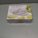 3-In-1egg Slicer For Hard Boiled Eggs,Stainless Heavy Duty Steel Egg Slicer Kitchen Gadget, Fit Strawberry,Apple,Banana,Cherry,Tomato,White