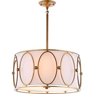 JONATHAN Y Violetta 3-Light 19" Metal Pendant Chandelier, Gold
White Linen Drum Shade, Adjustable Height, Modern Transitional Style, Dining Room Kitchen Island, LED Bulbs Included