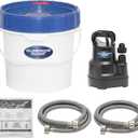 Superior Pump 91660 Tankless Water Heater Descaler Pump Kit with Non-toxic Descaler Solution, 3.5 Gallon, Deluxe