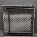 Elevon 4 Feet Heavy Duty Folding Table with Adjustable Height, Fold-in-Half Portable Table for Indoor Outdoor Use - Camping, Picnic, Party, Wedding, Dining, Utility Table