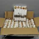 100 Pack Pre Rolled Gold Plastic Silverware Set, Disposable Wrapped Cutlery Set with 100 Napkins, 100 Knives, 100 Forks and 100 Spoons for Party, Birthday