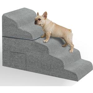 Dog Stairs for High Bed, 22.8" H 5-Step Pet Steps for Small Dogs & Cats