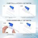 CNAODUN Refrigerator Water Line Kit - 1/4" OD 39.4ft Tubing, Ice Maker Kit With Quick Connect Fittings for Reverse Osmosis and Push To Connect Tube Fittings