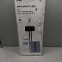 Architectural Mailboxes Mailbox to Go Galvanized Steel Mailbox and Post Kit, MC11KITBAM, Black, Medium Capacity