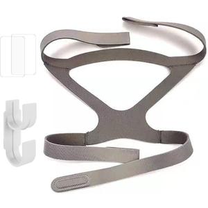 Replacment Headgear for Full Face Mask, Replace Part Resmed Air, Philips Respironics Nasal Pillow CPAP Ventilator Headband, Includes 1 Pieces Hose Hanger