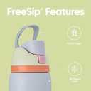 Owala FreeSip Insulated Stainless Steel Water Bottle with Straw for Sports, Travel, and School BPA-Free Sports Water Bottle, 32 oz, Beach House