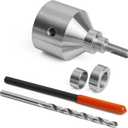 Bottle Stopper Chuck for use with 3/8" x 16tpi Bottle Stoppers with 1"x8TPI thread for lathe