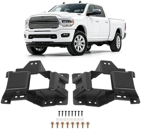 HECASA Pair Fog Light Brackets Compatible with 2019-2026 Ram 2500 3500 4500 5500 Replacement for 68449381AA CH1061115 Fog Lamp Bracket - Driver&Passenger Side