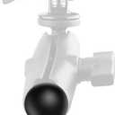 Double 1" Ball Mount Base Ball Adapter Compatible with RAM Mounts B Size 1 inch Double Ball Socket Arms, Black-2