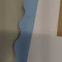 11x14 Wavy Picture Frame with Mat for 8x10, Real Glass and Wooden Frame - Tabletop or Wall Hanging Photo Frame (Pack of 1, Blue)