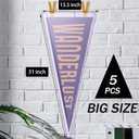 Gueevin 5 Pcs Pennant Frame, Pennant Holder 31" x 13.5"
Plastic Pennant Flag Frame, Pennant Sleeve Bag, for 12" x 30" Pennants, Home, and Studio, Displaying Sports Banner