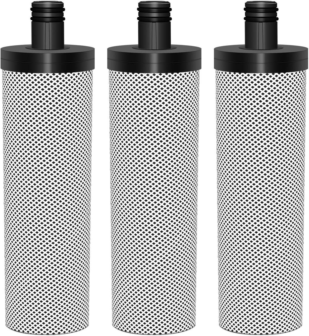 Replacement Water Fiter for Shower Head Filter System,Campatible with AQUAYOUTH 2.0 Carbon Shower Head Filter System,Removes Heavy Metals and Chlorine.(3 Pack)