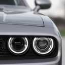 Headlight Assembly Compatible with Dodge Challenger (Halogen Model) 2015 2016 2017 2018 2019 2020 2021 Headlamp with Black Housing Replacement Left Driver Side (LH) 68174065AG CH2502267