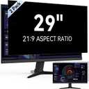 [2-Pack] 29 Inch Computer Privacy Screen Filter for 21:9 Widescreen Monitor, Removable Eye Protection Anti Glare Blue Light Filter Privacy Shield, Anti Spy Screen Protector Film 29 In