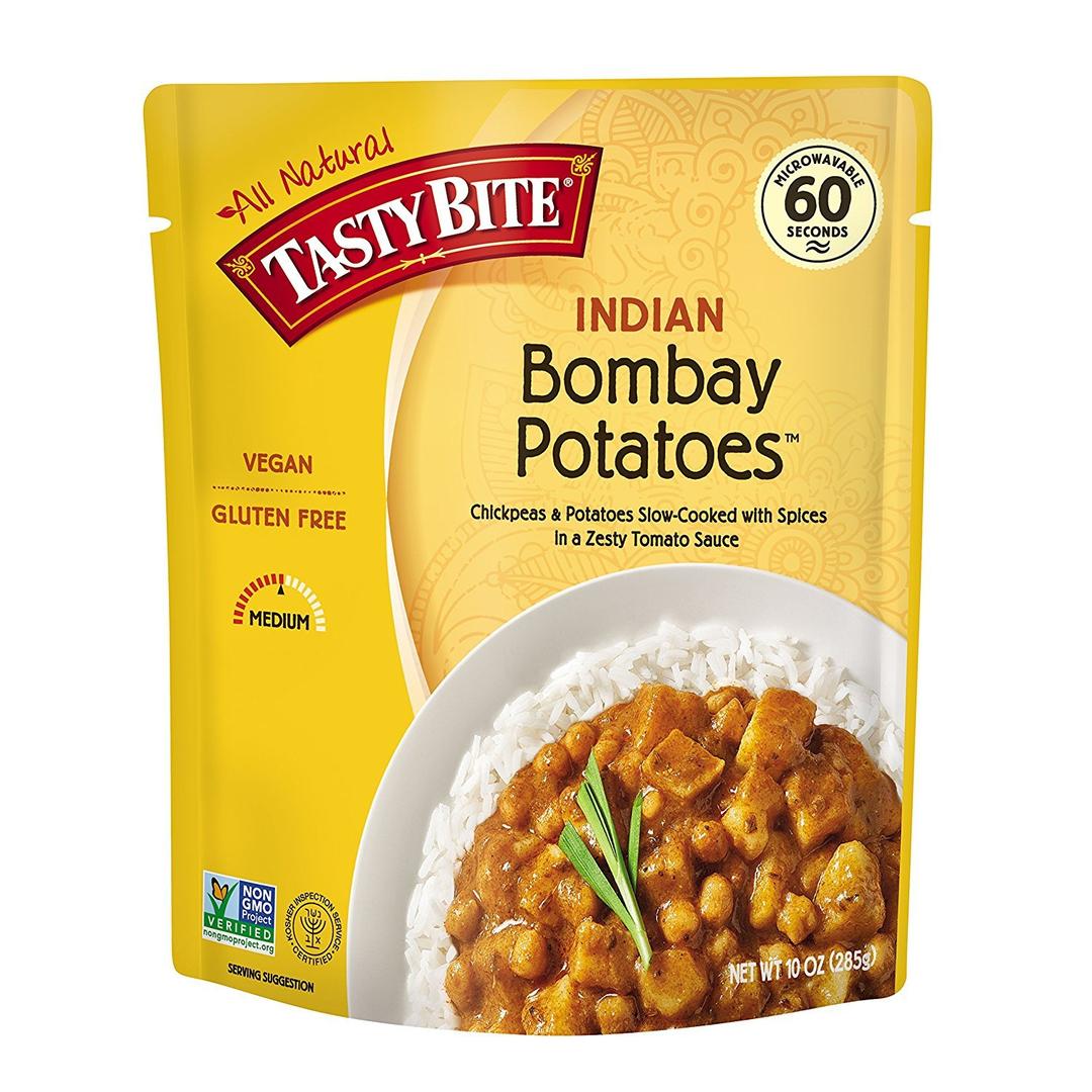 Tasty Bite Indian Bombay Potatoes, Microwaveable Ready to Eat Entrees, 10 Ounce (Pack of 6), Best By 05, 2025