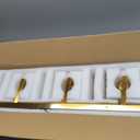 Modern 6-Light Gold Brushed Brass Finish Crystal Wall Light for Bathroom Vanity