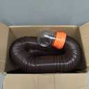 Camco RhinoFLEX 15-Ft RV Sewer Hose Kit - Features Clear Elbow Fitting w/Removable 4-in-1 Adapter - Connects to 3 Slip or 3/3.5/4 NPT Threaded Sewer Connection (39770)