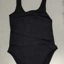 LODAY Bodysuits for Women Scoop Neck Body Suits Sleeveless Double Lined Bodysuit Tank Top (Small, Black)