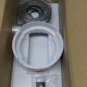 Portable AC Window Kit+Ac Vent Hose for Double-Hung/Small Sliding Windows 26-47Adjustable With 5.1/5.9" Universal Coupler&2 Weather Strippings Fit LG/Hisense/Hair etc Portable ac Window Seal Kit