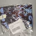 Large brown and blue floral shell shirt
