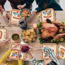 Fall Theme Party Supplies Kit, Serves 50: Complete Autumn Harvest Disposable Dinnerware Set - Includes Paper Dinner & Dessert Plates, Napkins,Thanksgiving/Autumn Party Decorations.