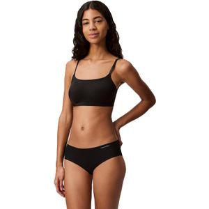Calvin Klein Women's Invisibles Comfort Seamless Adjustable Skinny Strap Bralette Bra (Black) S