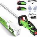 22'' Hedge Trimmer Cordless with Battery 2×2.0Ah, SOARFLY 3000RPM 180° Rotatable Handle Electric Hedge Trimmer, Dual Safety Lock 20V Powerful Bush Trimmers Tree Trimmer for Garden Lawn Yard Pruning